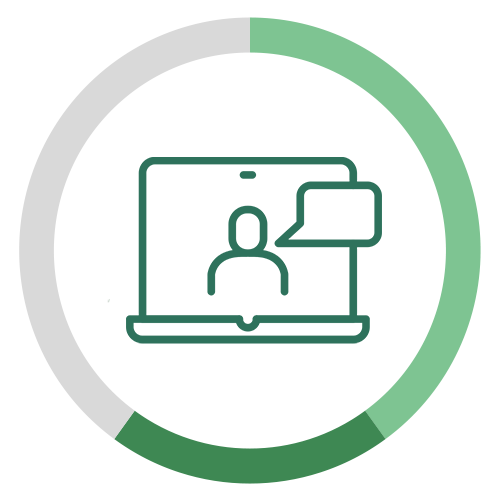 Access to an online community of like-minded individuals